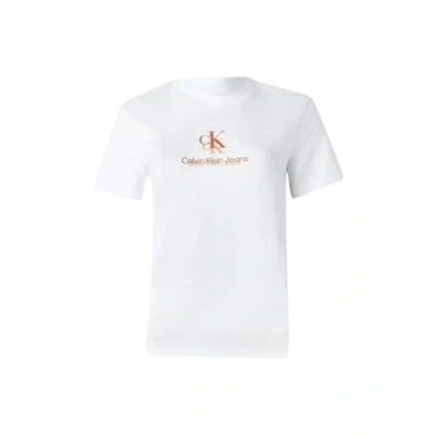 Bild av Calvin Klein Jeans Shadow Graphic Regular TEE Tshirt med print, Storlek: Small, Brilliant white