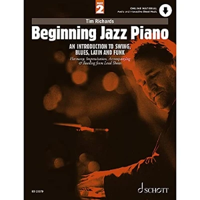 Bild av Beginning Jazz Piano 2: An Introduction to Swing, Blues, Latin and Funk. 2. piano.