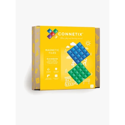 Bild av Connetix Byggsats Rainbow Blue &amp; Green Base Plate 2 Delar