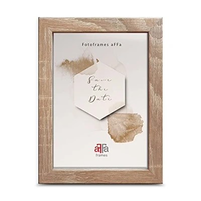 Bild av aFFa frames hekla, bildram MDF fotoram, ramen, fotoram med akrylglas, ljus ek 13 x 18 cm