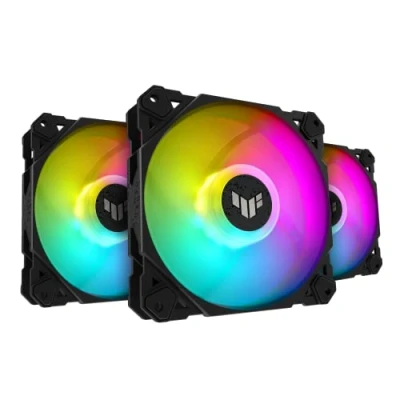 Bild av ASUS TUF Gaming TF120 ARGB fläkt 3IN1 med styrenhet (3 stycken, Aura Sync, tyst adresserbar fläkt, PWM kontroll)
