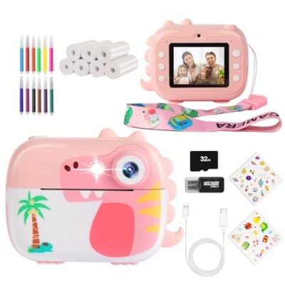 Bild av ARNSSIEN Kids Instant Print Camera, rosa