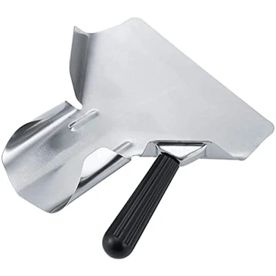 Bild av ANCLLO Pommes frites spade, rostfritt stål stek bagger skopa chip, fransk med dubbla handtag, höger handtag