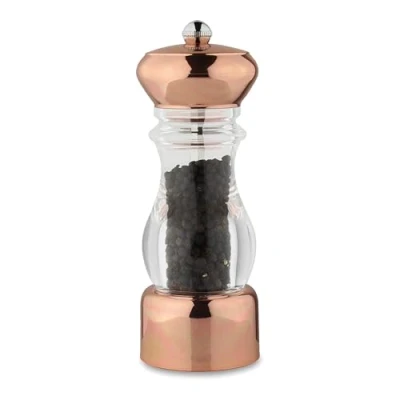 Bild av Grunwerg PM 817CU Salt eller pepparkvarn koppar och akryl, hållbar keramisk slipmekanism skandinavisk BPA fri 6 cm x 17