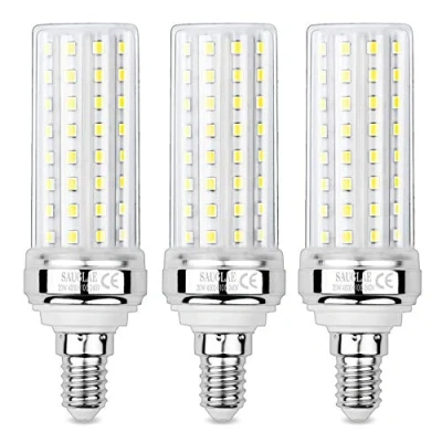 Bild av SAUGLAE 20 W LED majslampor, 150 glödlampor ekvivalent, 4 000 K naturlig vit, 2 300 lm, E14 små Edison skruvglödlampor, 3 pack