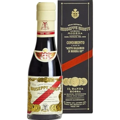 Bild av Giuseppe Giusti Il Banda Rossa Aceto Balsamico di Modena IGP balsamvinäger 5 guldmedaljer traditionell flaska i presentförpackning (1 x 0,1 l)