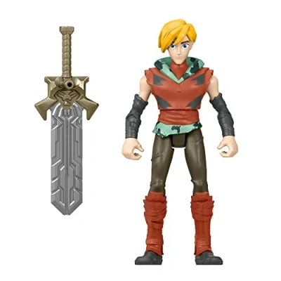 Bild av Masters of the Universe HDR50 Prince Adam, MOTU actionfigur, baserad på den animerade serien för återskapande, rörlig stridsfigur med attackfunktion, gåva barn från 4 år