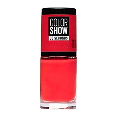 Bild av Maybelline New York Makeup Nailpolish Color Show nagellack Urban Coral/Ultra glänsande färglack i strålande korall 1 x 7 ml