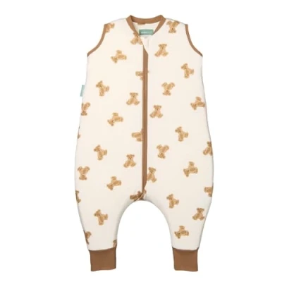 Bild av molis&amp;co Babysovsäck med fötter och strumpor, 2,5 tog klassning, perfekt för användning under vinter mellansäsong, 100 % ekologisk bomull (GOTS), 12 Månader