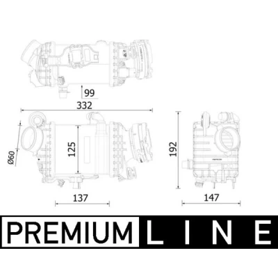 Bild av Laddluftkylare Mahle CI 616 000P