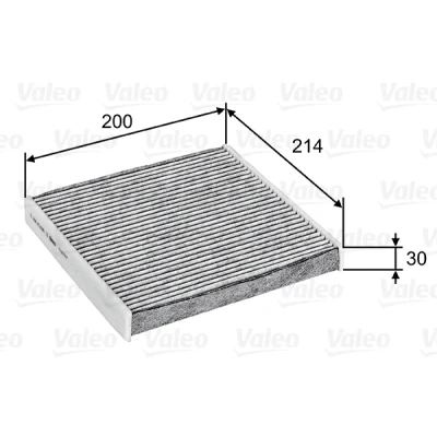 Bild av VALEO 715747 Filtre d&#039;habitacle à charbon actif 213 200 30 CLIMFILTER PROTECT FORD: Transit Mk6 Van, Сamion Plateau/Сhâssis