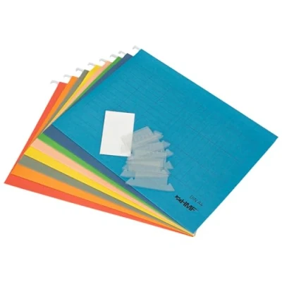Bild av HMF 250460 Hängande register mappar för dokument set om 8 DIN A4 31,4 x 24 cm färgglad