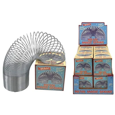 Bild av KandyToys SupeRetro Magic Spring i Metall Slinky leksak för barn Retro leksaker