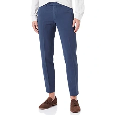 Bild av Hackett London Herr bomull Tencel Chino byxor, marin blazer, 30W x 34L
