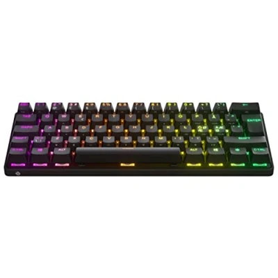 Bild av SteelSeries Apex Pro Mini Wireless hypermagnetiska tangentbord Världens snabbaste Kompakt 60 % formfaktor RGB PBT keycaps Bluetooth 2.4GHz USB C Nordisk QWERTY Layout