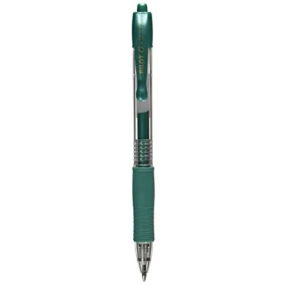 Bild av Pilot G207 infällbar gelrollerball 0,7 mm spets (enkel penna) metallisk grön