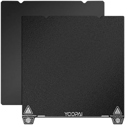 Bild av YOOPAI Dubbelsidig PEI tryckplatta svart texturerad 235 x mm, Sheet trycksäng för Creality Ender 3/Ender 3 Pro/Ender V2/Ender S1/Ender Neo/Voxelab Aquila 3D skrivare