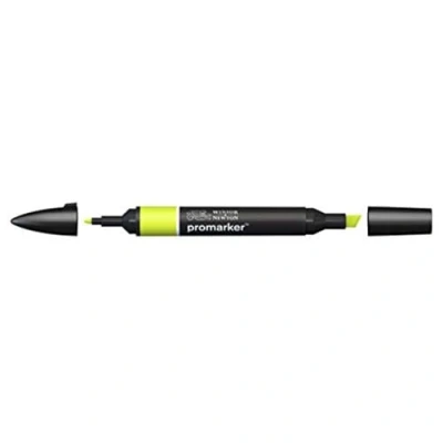 Bild av Winsor &amp; Newton &quot; ProMarker 0203071 professionell layoutmärkpenna 2 spetsar, fin och bred för ritningar, design layouter limegrön