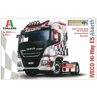 Bild av Italeri IVECO HI WAY E5 ABARTH, Modellastbil / släp, Monteringssats, 1:24, Alla, Plast