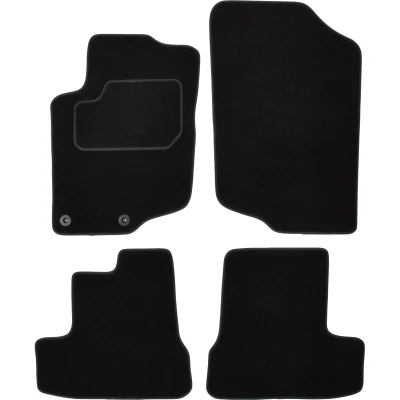 Bild av MAMMOOTH A041 PGT75 PRM 01 Ensemble de tapis sol Textile avant et arrière 4 noir PEUGEOT: 207 CC