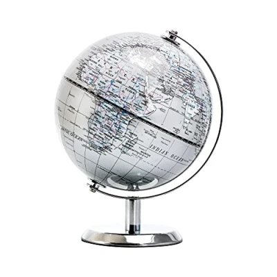 Bild av TOPGLOBE 14cm Globe silvergrå