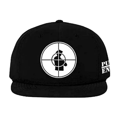 Bild av Public Enemy Baseball Cap Solid Target Official Black Unisex Snapback One Size