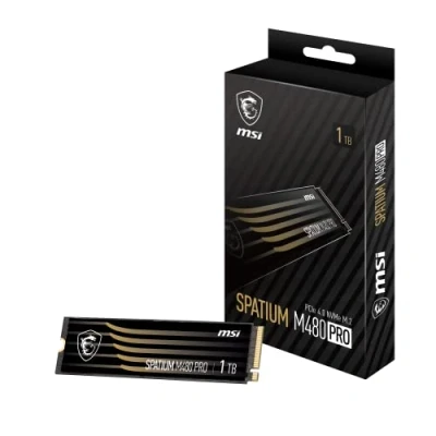 Bild av MSI SPATIUM M480 PRO PCIe 4.0 NVMe M.2 1TB 1 To PCI Express 3D NAND