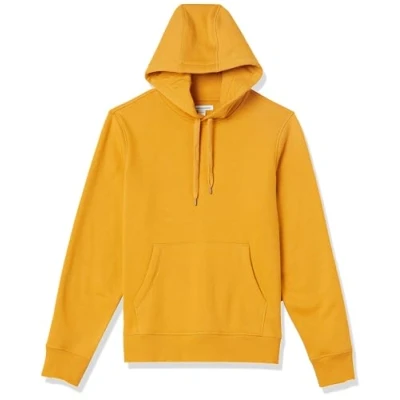 Bild av Amazon Essentials Men&#039;s Fleecetröja med huva (finns i Big &amp; Tall), Guld, M