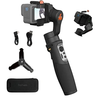 Bild av Hög iSteady Pro 4 Gimbal stabilisator 3 axlar kompatibel med GoPro 13/12/11/10/9/8/7/6/5, för Osmo Action/Insta360 One R och andra actionkameror IPX4 stänksäker