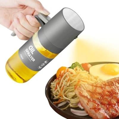 Bild av AiQInu Oljespruta med fin pip, BPA fri, glasolja för olivolja, vinäger och kryddor, matlagning, grillning, sallad