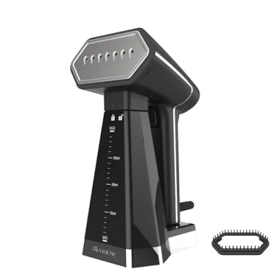 Bild av STEAMONE Steamer Travel 2 000 W 30 g/min kompakt bärbart järn (400 ml) tar bort 99,99% föroreningar klar på 40 s för alla tyger 3 m kabel borsttillbehör ingår EUSN400B