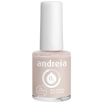 Bild av Andreia Halal Nagellack som andas Vattengenomsläppligt Veganskt och Plågeri fri Färg B24 Ljus naken 10.5 ml