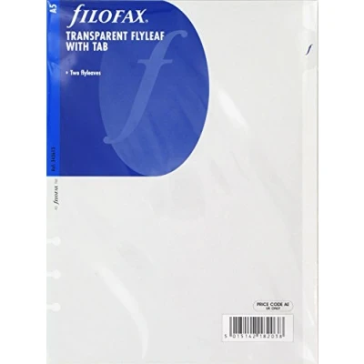 Bild av Filofax A5 Transparent flugblad med flik