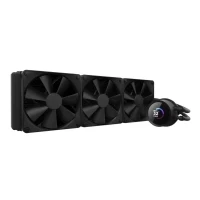 Bild av NZXT Kraken 360 mm AIO CPU vätskekylare Anpassningsbar 1,54 fyrkantig LCD skärm för bilder, prestandamätningar och mer 3 x F120P fläktar Svart