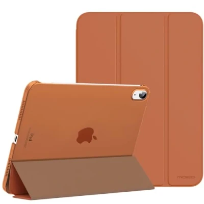 Bild av MoKo Case for iPad 10th Generation 2022, Slim Stand Hard PC Translucent Back Shell Smart Cover Gen 10.9 inch Support Touch ID, Auto Wake/Sleep, Dark Coffee