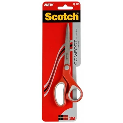 Bild av Scotch Comfort sax, röd/grå 20 cm perfekt för exakt skärning, bra daglig användning