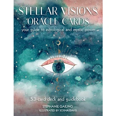 Bild av Stellar Visions Oracle Cards: 53 Card Deck and Guidebook: Your Guide to Astrological Mystic Power