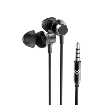 Bild av Energy Sistem Metallized In Ear hörlurar (mikrofon, 3,5 mm jack, aluminium, återvunnen plast) svart
