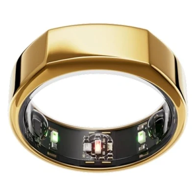 Bild av Oura Gen3 Heritage Smart Ring storlek 13, Gold Registrera sömn, puls och kondition upp till 7 dagars batteritid kompatibel med iOS/Android Prova ut storleken Ouras storlekskit