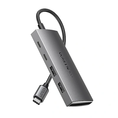 Bild av UGREEN USB C Hub med 4 Portar 10Gbps 3.2 Gen 2 och A OTG Adapter Typ Splitter kompatibel MacBook Air/Pro, iPad Pro/Air, Surface, Galaxy S23 etc.