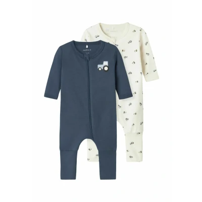 Bild av Name it 2ERPACK Pyjamas för barn, Storlek: 56, Jet stream