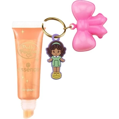 Bild av essence Polly Pocket lip glaze, Lipgloss, Nr. 02, med oljor, naturlig, skimrande, vegansk, utan parabener, mikroplastpartiklar, fri från nanopartiklar, 1 pack (10ml)
