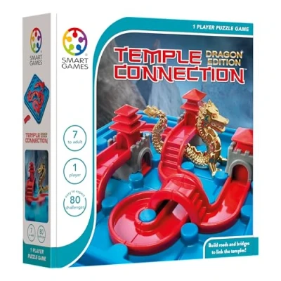 Bild av smart games Temple Connection Dragon Edition, 1 Player Puzzle Game with 80 Challenges, 7+ Years