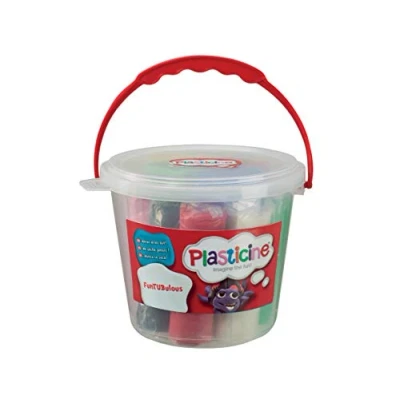 Bild av Plasticine F9L10259 FunTUBulous Modelling Clay with Moulds, Multi Colour