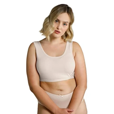 Bild av Ulla popken dam stora storlekar överdimensionerade plus size bustier, slip form, utan bygel, svart, 58 60