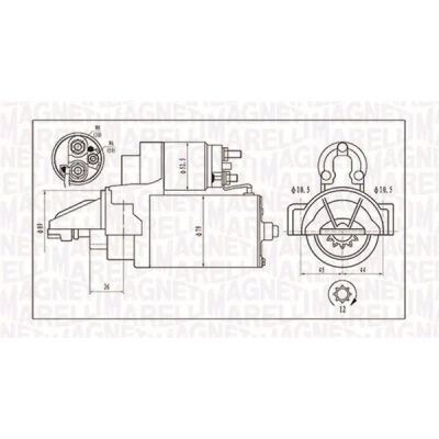 Bild av Startmotor Magneti marelli 063721421010