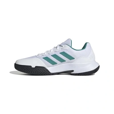 Bild av adidas Gamecourt 2.0 tennisskor, Ftwr vit/ren teal/core svart, 12.5 UK, vit ren blågrön kärna 48 EU
