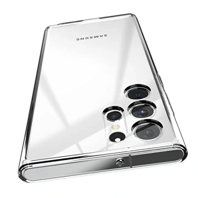 Bild av elago Genomskinligt hybridskal kompatibelt med Samsung Galaxy S22 Ultra (6,8 tum), TPU + polykarbonat hybridteknik, bleknar inte, skyddar hela mobilen, stöttåligt (transparent)
