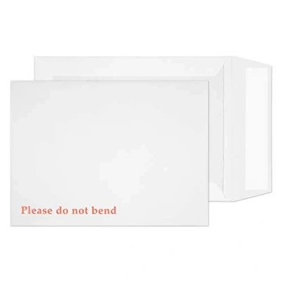 Bild av Blake Purely Packaging 6112 kuvert med pappbaksida självhäftande lim vit 241 x 178 mm 120 g/m² 125 stycken
