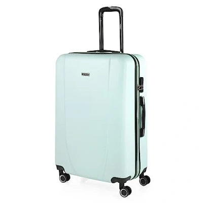 Bild av ITACA Styv resväska 75 cm XL. ABS Resistent och lätt. 4 hjul. Övre sido Handtag Integrerat kombinationslås. Stor storlek., Mint grön